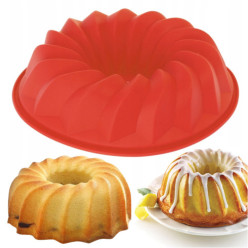 Silicone bundt cake tin for...