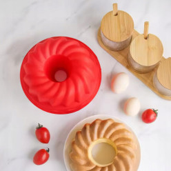 Gugelhupfform Silikon Backform für Kuchen 22 cm