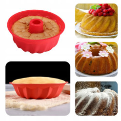 Gugelhupfform Silikon Backform für Kuchen 22 cm