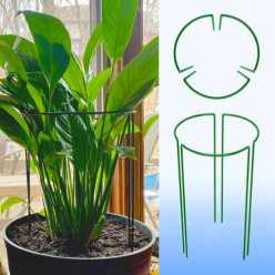 Support en métal pour fleurs de jardin pergola trois pièces 60 cm