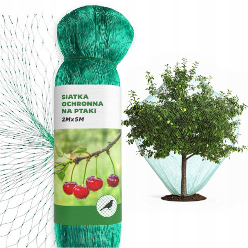 Siatka ochronna przeciw ptakom do roślin drzew 2m x 5m