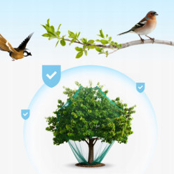 Siatka ochronna przeciw ptakom do roślin drzew 2m x 5m