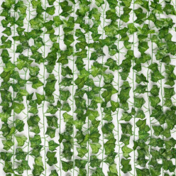 Umelé ivy na stenové balkón umelé listy 6 ks 12m