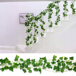 Artificial ivy for wall balcony artificial leaves 6 pcs 12m