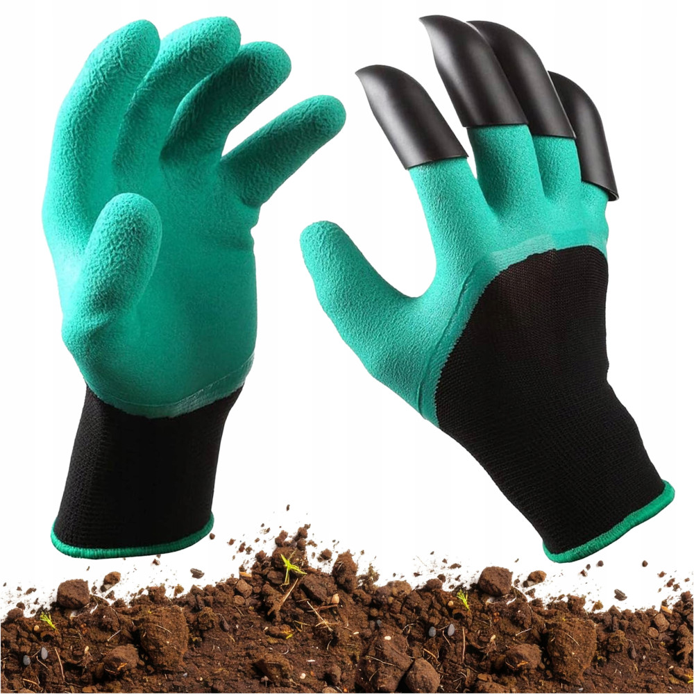 Rękawice ogrodowe z pazurami robocze do kopania