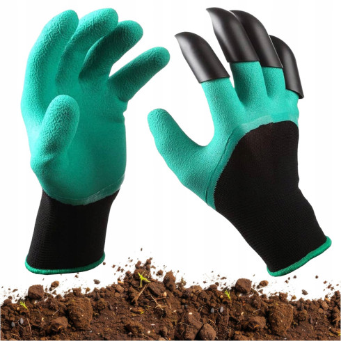 Rękawice ogrodowe z pazurami robocze do kopania