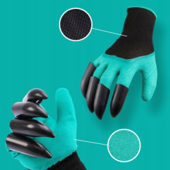 Rękawice ogrodowe z pazurami robocze do kopania