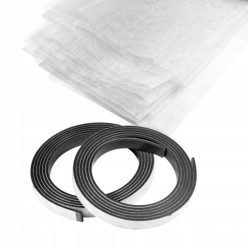 Filet magnétique pour moustiquaires pour insectes de fenêtre 150 x 180 cm