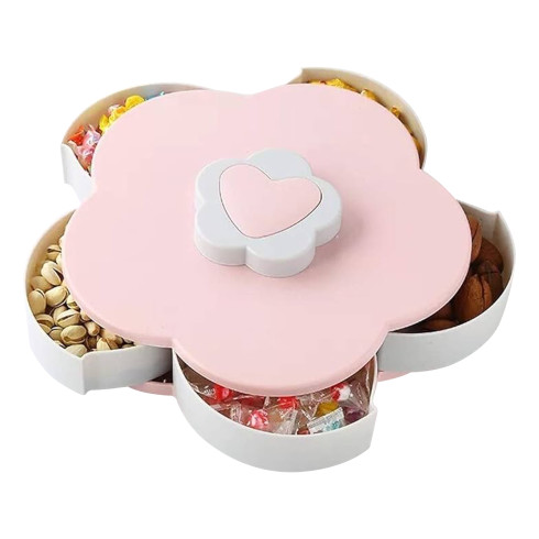 Obrotowy organizer pojemnik na cukierki biżuterię z uchwytem na telefon