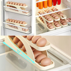 Regał na jajka do lodówki organizer pojemnik do 14 jajek 33 cm