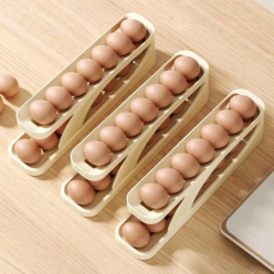 Vaječný regál pro ledničku organizér kontejner pro až 14 vajec 33 cm