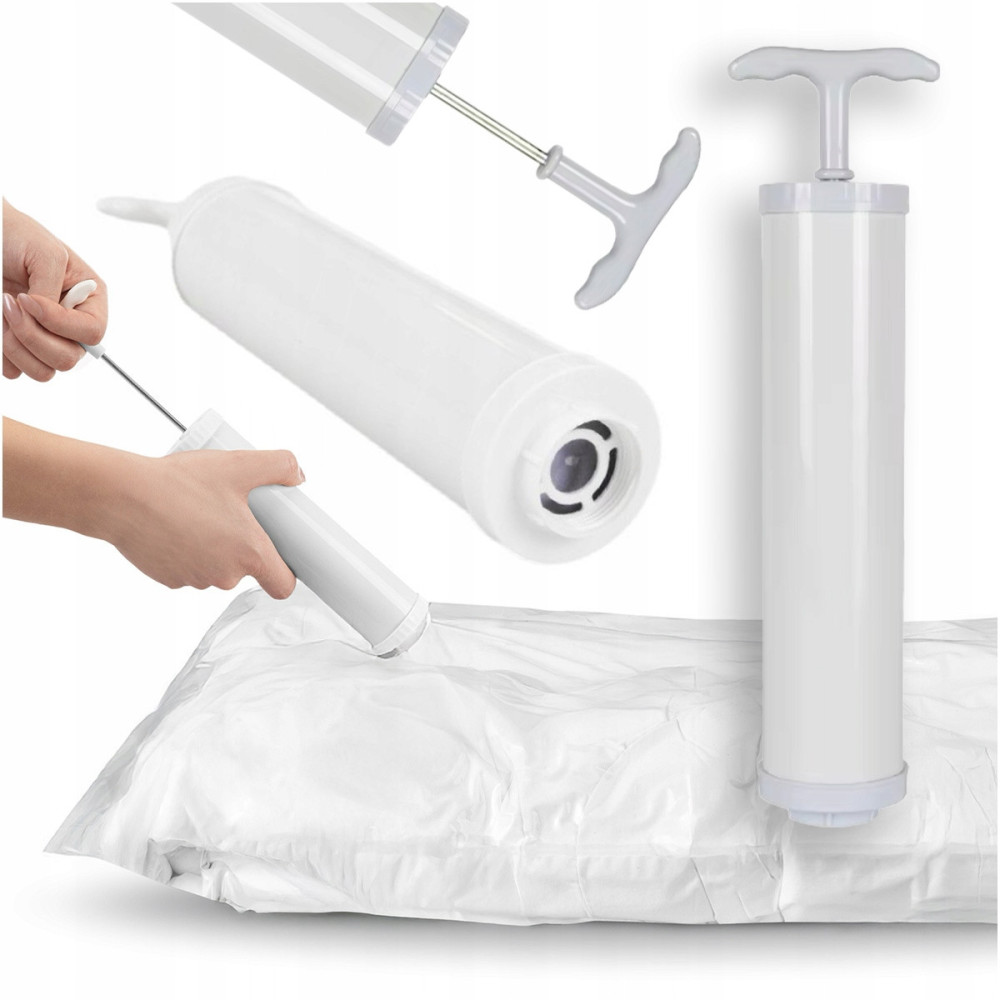Pompka do worków próżniowych ręczna biała 24 cm