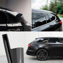 Folia do przyciemniania szyb 300 x 75 cm samochodowa czarna 95% ochrona UV