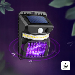 Lampa owadobójcza solarna UV na komary muchy owady