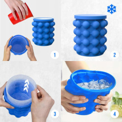 Silikon-Eiswürfelform Eisform Eiswürfelbereiter