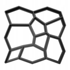 Forma do kostki brukowej z kamienia betonu kocie łby 45 x 45 cm