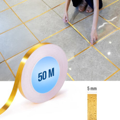 Ozdobný samolepiaci pás z zlatých pások 0,5 cm x 50 m