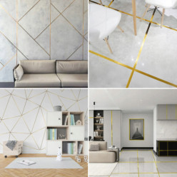 Taśma listwa ozdobna samoprzylepna dekoracyjna złota 0,5 cm x 50 m