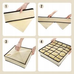 Organizer do szuflady szafy na bieliznę skarpetki majtki rajstopy krawaty