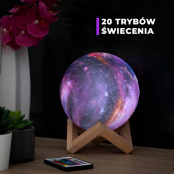 Księżycowa lampa nocna LED + pilot