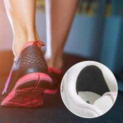 ZAPIĘTKI DO BUTÓW CZARNE 2 SZT WKŁADKI ODDYCHAJĄCE WYGODNE PIANKOWE KLEJ