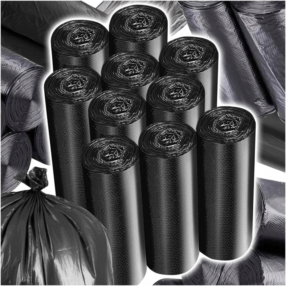 Worki na śmieci 160L czarne 100 worków 10 rolek