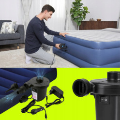 Elektryczna pompka do piłki materaca 12v/230v + zestaw końcówek