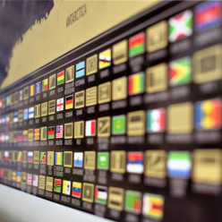 Mapa świata na ścianę zdrapka dla podróżnika