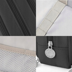 Piórnik szkolny trzykomorowy czarny