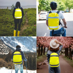 Odblaskowy pokrowiec na plecak przeciwdeszczowy 30L