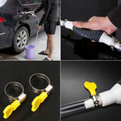 Pompe manuelle à main pour pompe diesel à carburant liquide + tuyau de 2m