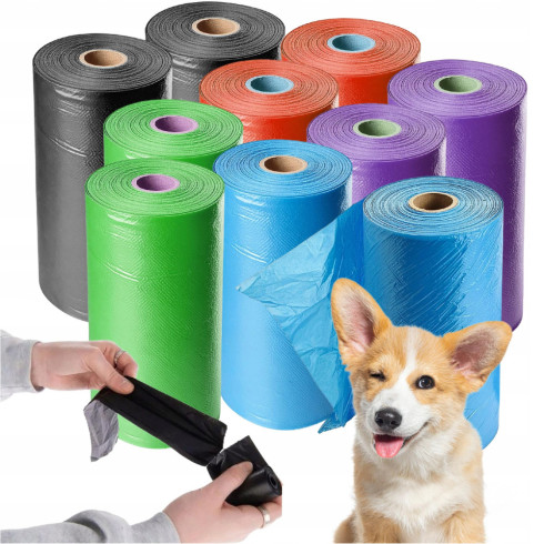 Psí pytle odpadové pytle 1500 ks 100 rolí
