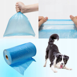 Woreczki torebki na psie odchody worki 1500 szt 100 rolek