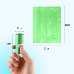 Woreczki torebki na psie odchody worki 1500 szt 100 rolek