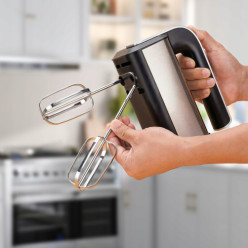 Kézkeverő konyha mixer 300W ütős tészta horgok ezüst 5 sebesség