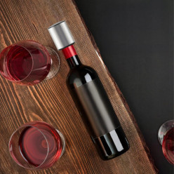 Próżniowy korek do butelek srebrny