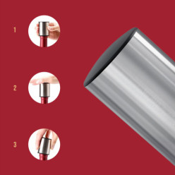 Próżniowy korek do butelek srebrny