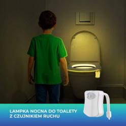 LED WC svetlo s snímačom pohybu