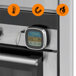 Termometr kuchenny cyfrowy do mięsa ryby innych potraw do piekarnika grilla