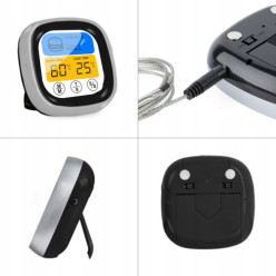 Termometr kuchenny cyfrowy do mięsa ryby innych potraw do piekarnika grilla