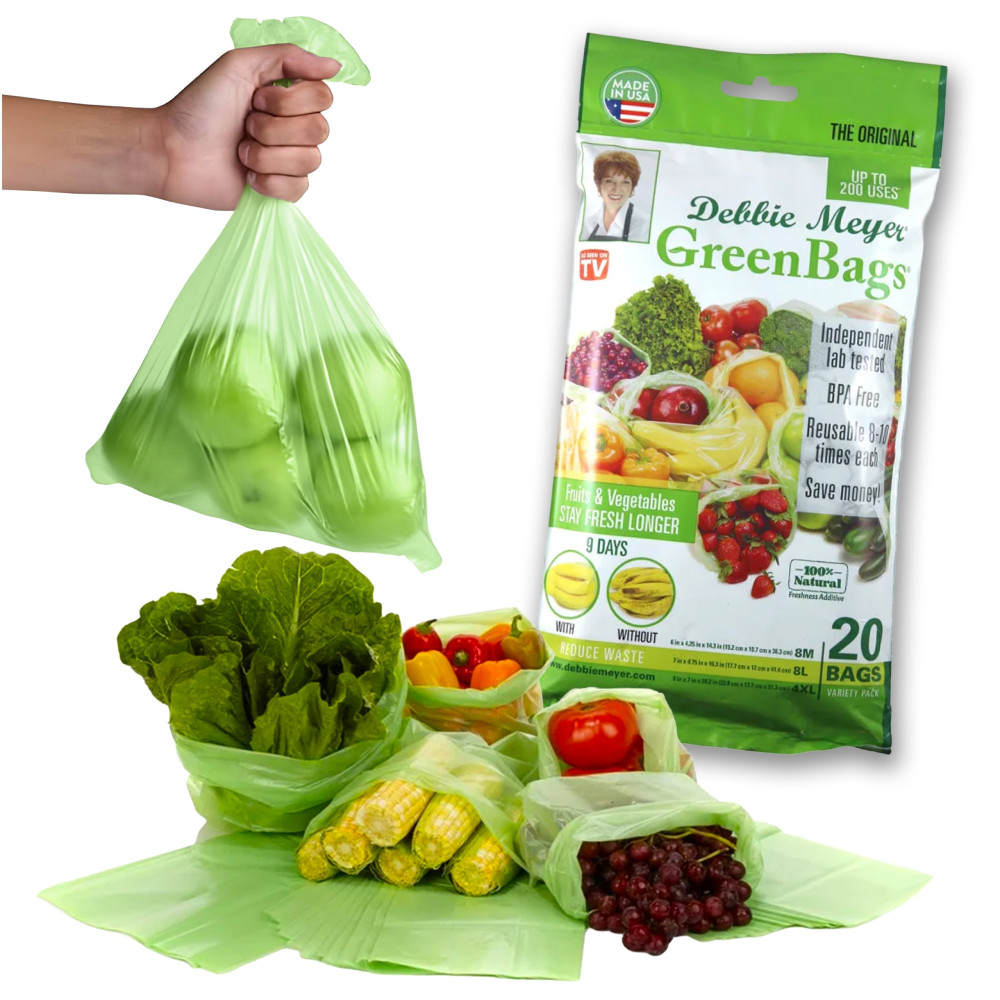 Worki torebki foliowe do przechowywania żywności zestaw 20 sztuk