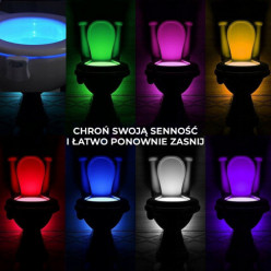 LED WC svetlo s snímačom pohybu