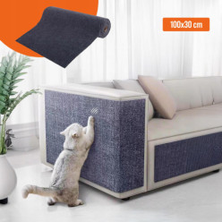 Öntapadó macska karcoló szőnyegvédő 100 × 30 cm szürke