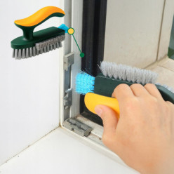 Szczotka do czyszczenia fug narożników szczelin 3w1
