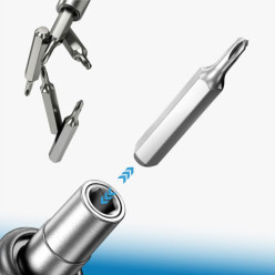 Wkrętak akumulatorowy elektryczny śrubokręt zestaw 38 bitów etui