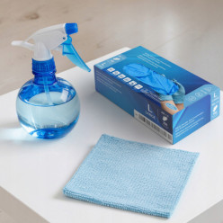 Powder-free nitrile gloves 100 pcs blue size L gloves