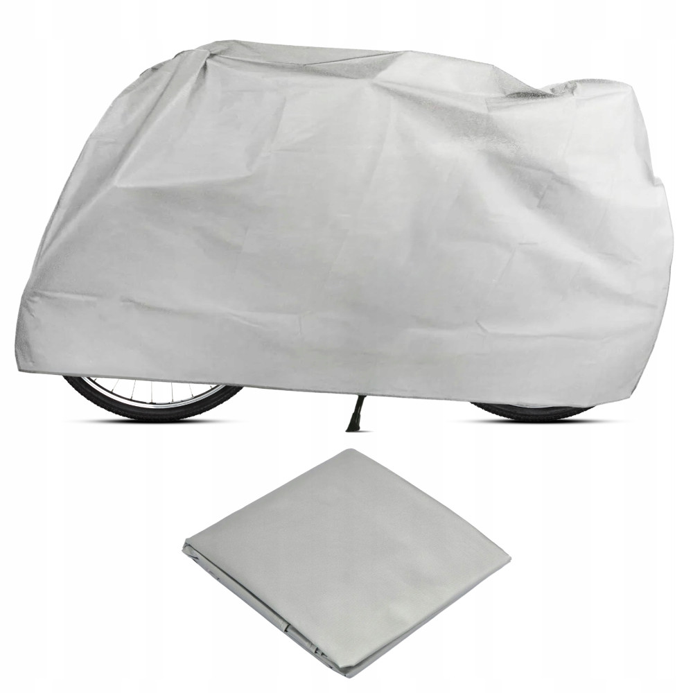 Pokrowiec na rower skuter szary 200 x 100 cm wodoodporny