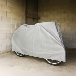 Pokrowiec na rower skuter szary 200 x 100 cm wodoodporny