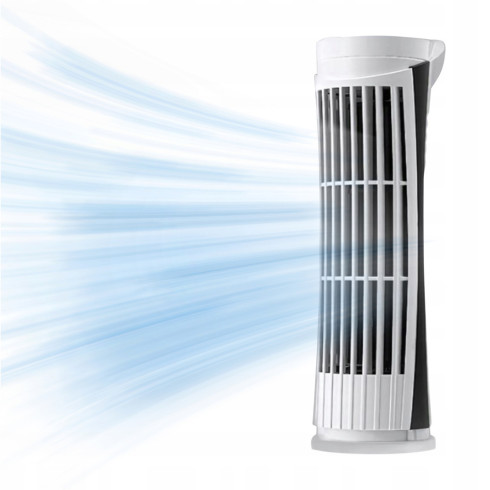 Wentylator kolumnowy przenośny biurkowy USB z lampką LED
