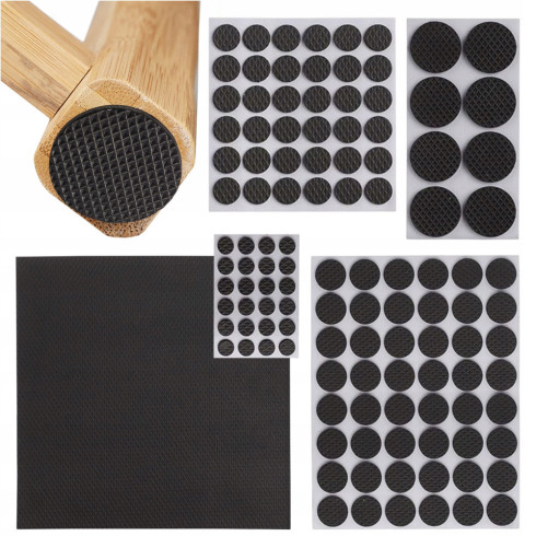 Podkładki samoprzylepne filcowe pod meble krzesła zestaw 125 sztuk